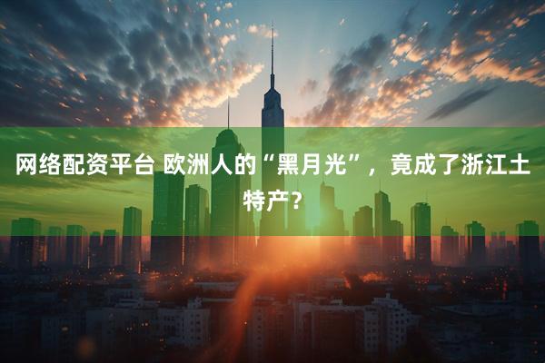 网络配资平台 欧洲人的“黑月光”，竟成了浙江土特产？