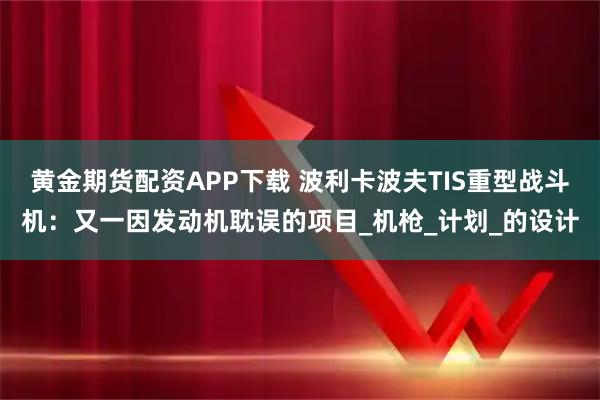 黄金期货配资APP下载 波利卡波夫TIS重型战斗机：又一因发动机耽误的项目_机枪_计划_的设计